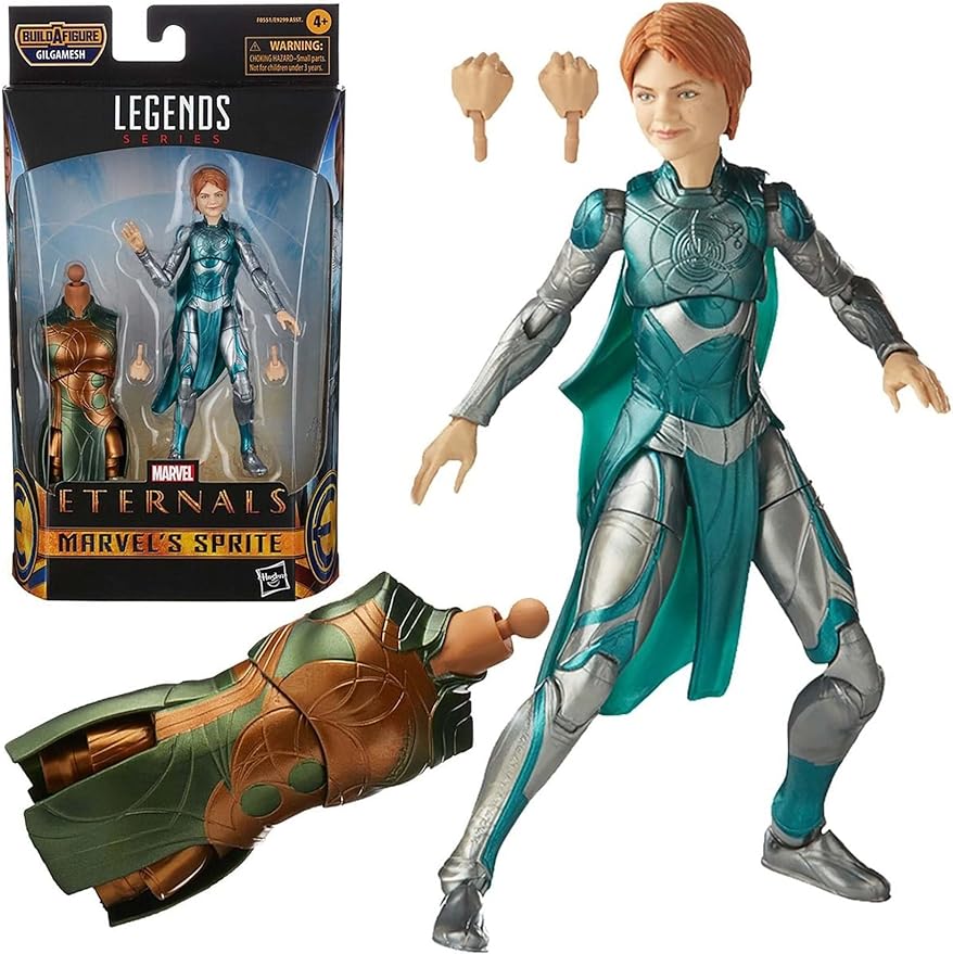 Marvel Hasbro Legends Series The Eternals Sprite 6-Inch Action Figure Toy, Movie-Inspired Design, Includes 2 Accessories, Ages 4 and Up - Figurio