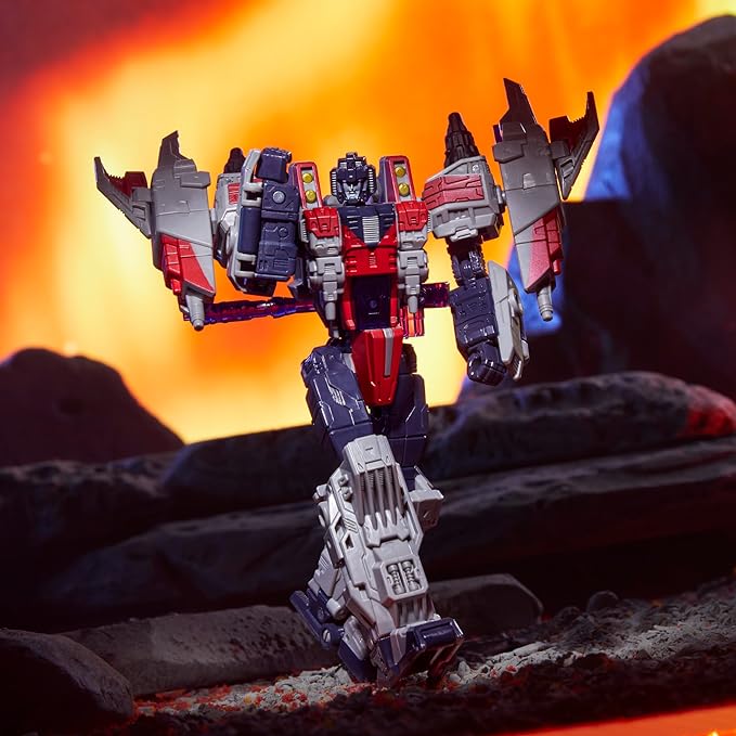 Transformers Legacy United Voyager Class Cybertron Universe Starscream, 7-inch Converting Action Figure, 8+ Years - Figurio