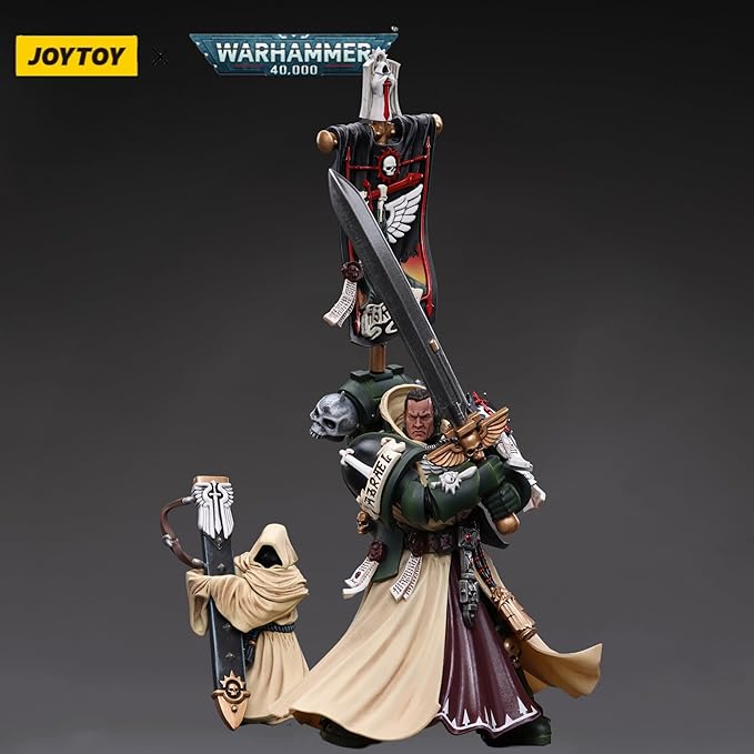 JOYTOY 1/18 Warhammer 40,000 Action Figure Dark Angels Supreme Grand Master Azrael Anime Collection Model Gift - Figurio