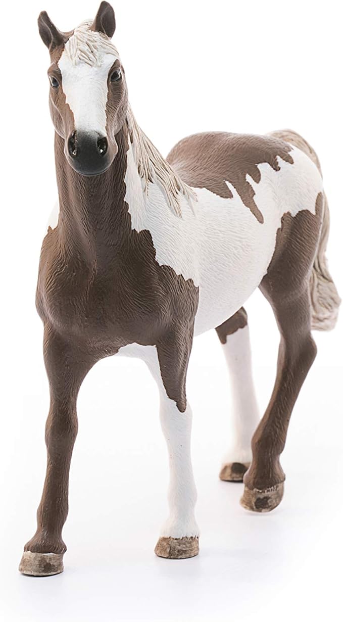 Schleich Horse Club Paint Horse Gelding Figurine - Detailed Horse Toy with Spotted Pattern, Durable for Education and Imaginative Play for Boys and Girls, Gift for Kids Ages 5+ - Figurio