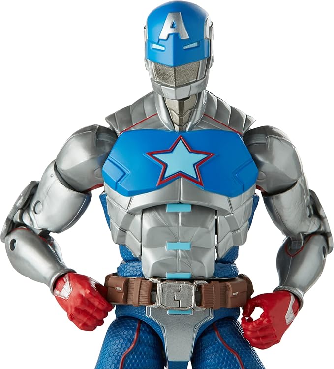 Marvel Hasbro Legends Series 6-inch Collectible Civil Warrior Action Figure Toy for Age 4 and Up with Shield Accessory , White - Figurio