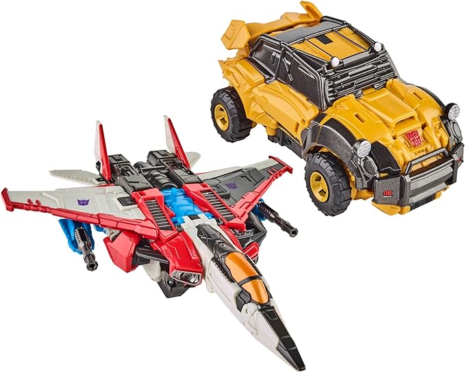 Transformers: Reactivate Video Game-Inspired Bumblebee and Starscream 2-Pack, 6.5-inch Converting Action Figures, 8+ - Figurio