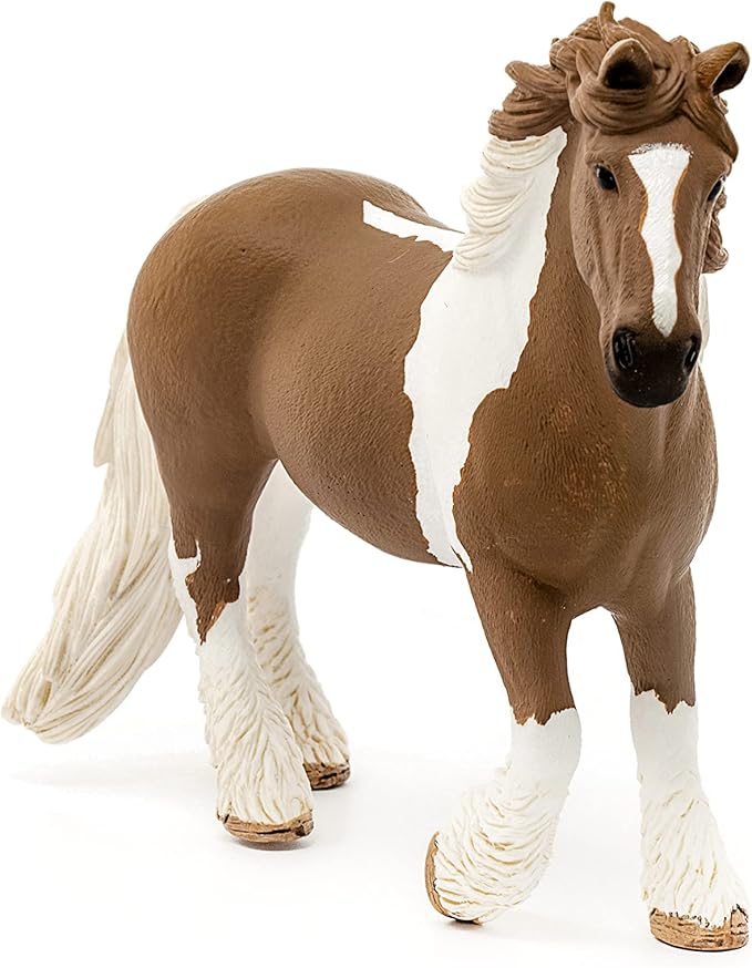 Schleich Farm World Realistic Tinker Mare Horse Figurine - Highly Detailed and Durable Farm Animal Toy, Fun and Educational Play for Boys and Girls, Gift for Kids Ages 3+ - Figurio