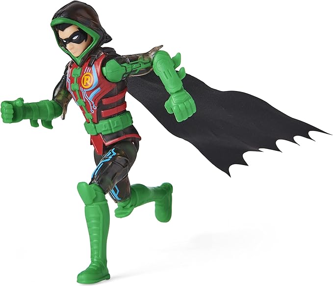 DC Comics Batman 4-inch Robin Action Figure with 3 Mystery Accessories, for Kids Aged 3 and up - Figurio