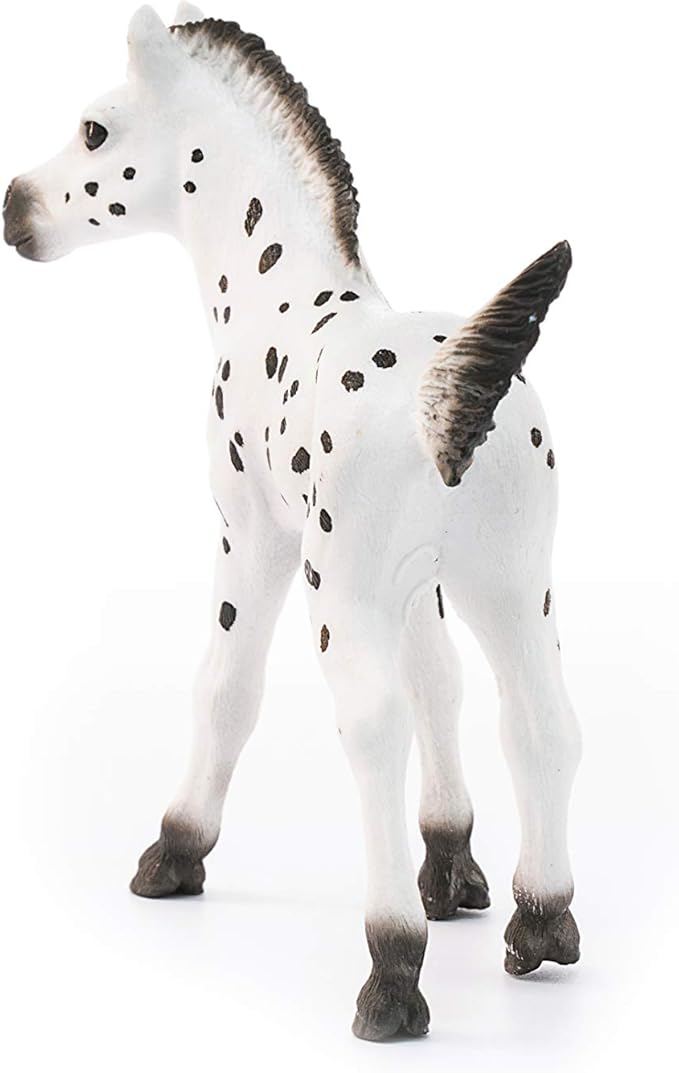 Schleich Horse Club, Realistic Horse Toys for Girls and Boys, Knapstrupper Foal Spotted Horse Toy, Ages 5+ - Figurio