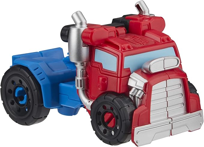 Transformers Playskool Heroes Rescue Bots Academy Optimus Prime Converting Toy, 4.5-Inch Action Figure, Toys for Kids Ages 3 and Up - Figurio