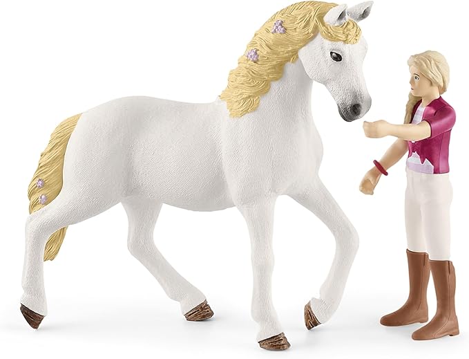 Schleich Horse Club Ride Out 40-Piece Playset Horse Gifts for Girls & Boys Ages 5+ with 4 Horse Rider Girls, 4 Horse Toys and Horse-Riding Accessories - Figurio