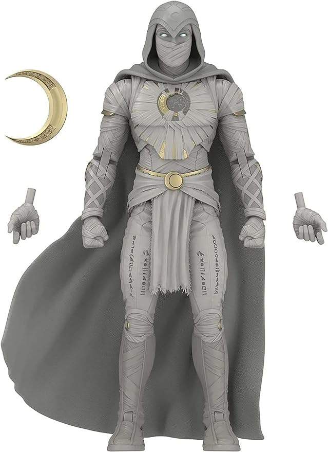 Marvel Legends Series Disney Plus Moon Knight MCU Series Action Figure 6-inch Collectible Toy, Includes 4 Accessories - Figurio