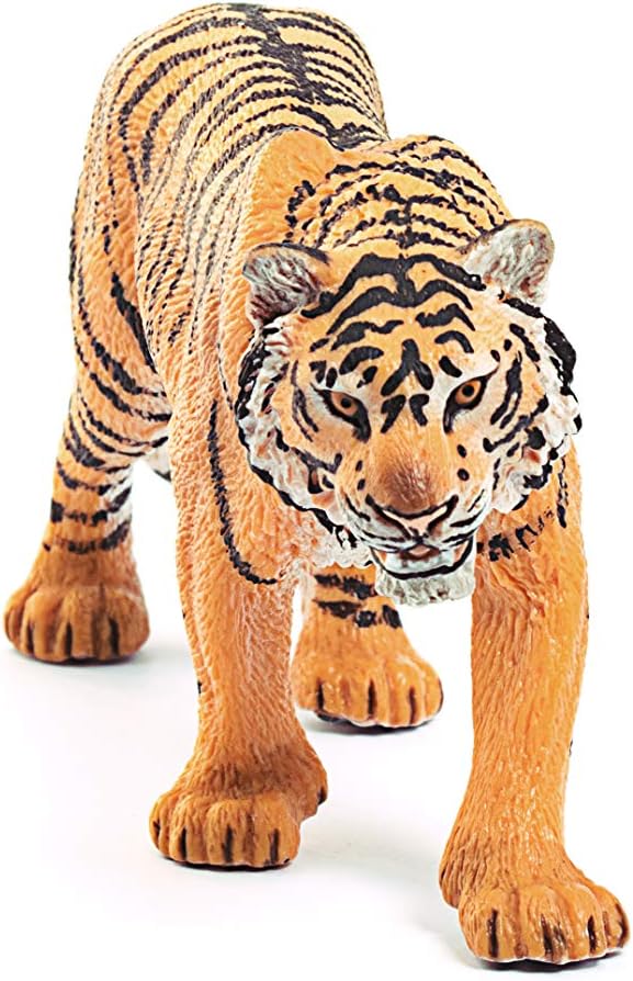 Schleich Wild Life, Realistic Safari Jungle Animal Toys for Boys and Girls, Tiger Toy Figurine, Ages 3+ - Figurio