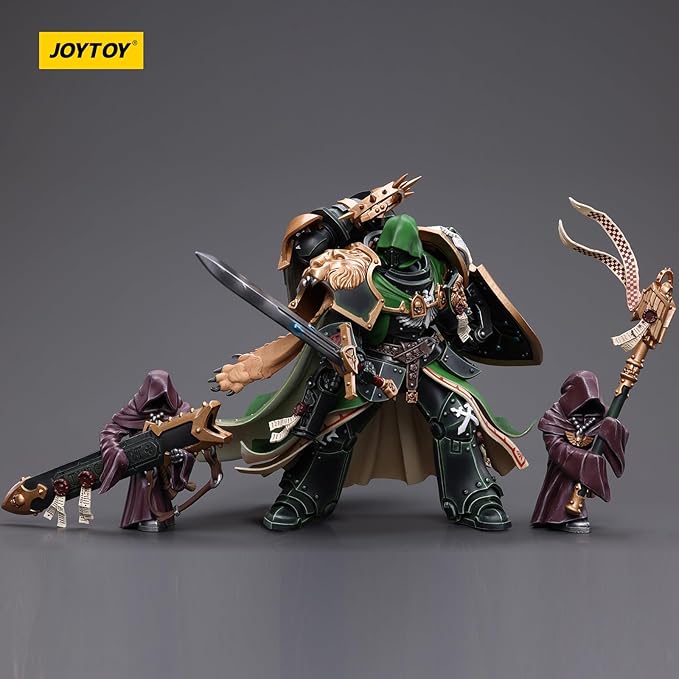 JOYTOY JT7882 40K 1/18 Action Figure Toy, Dark Angels Primarch Lion El‘Jonson, 7.12 inch Gift for Action Figure Lovers & Collectors above - Figurio