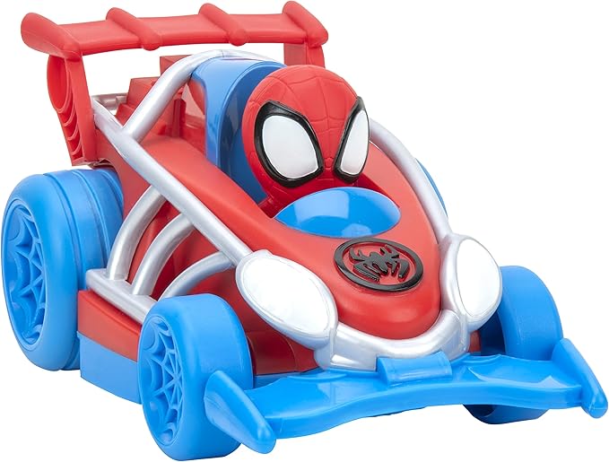 Marvel Spidey and His Amazing Friends Webbed Wheelie Vehicle - Features Built-in Spidey Super Hero - Figurio