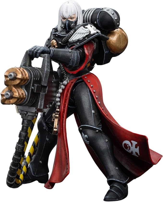 JOYTOY Warhammer 40,000 Action Figure Adepta Sororitas Retributor with Heavy Flamer Collection Model Christmas Birthday Gift - Figurio