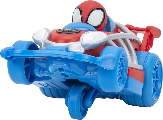 Marvel Spidey and His Amazing Friends Webbed Wheelie Vehicle - Features Built-in Spidey Super Hero - Figurio