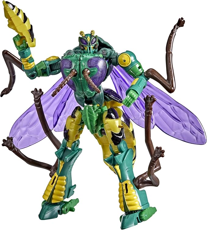 Transformers Toys Generations War for Cybertron: Kingdom Deluxe WFC-K34 Waspinator Action Figure - Kids Ages 8 and Up, 5.5-inch - Figurio