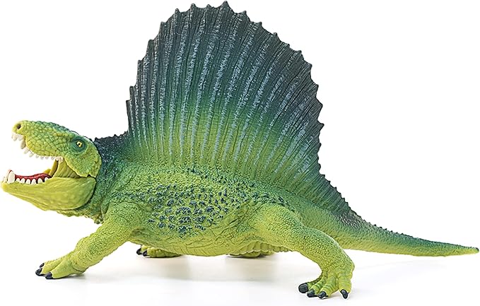 Schleich Dinosaurs, Realistic Dinosaur Figurines for Boys and Girls, Dimetrodon Toy Figurine, Green, Ages 4+ - Figurio