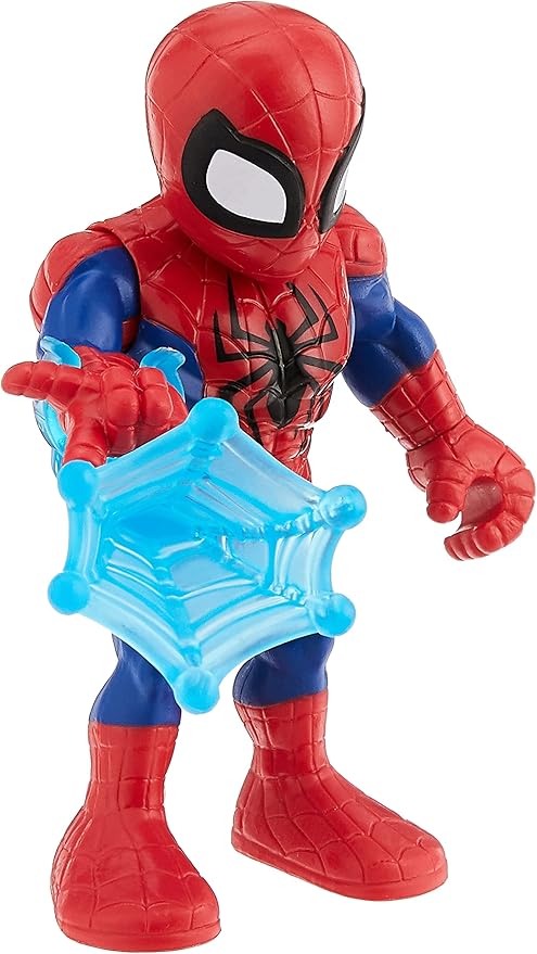 Playskool Heroes Marvel Super Hero Adventures Collectible 5-Inch Spider-Man Action Figure with Web Accessory, Toys for Kids Ages 3 and Up - Figurio