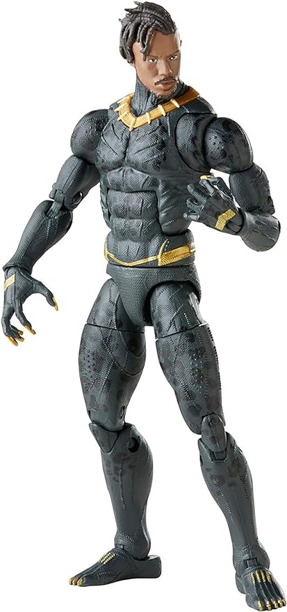 Marvel Legends Series Black Panther Legacy Collection Killmonger 6-inch Action Figure Collectible Toy, 5 Accessories - Figurio