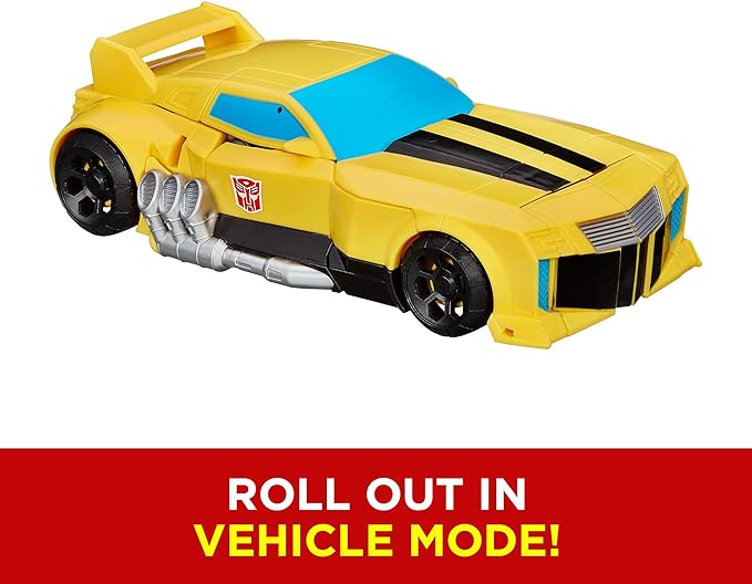 Transformers Toys Heroic Bumblebee Action Figure - Timeless Large-Scale Figure, Changes into Yellow Toy Car, 11" (Amazon Exclusive) - Figurio