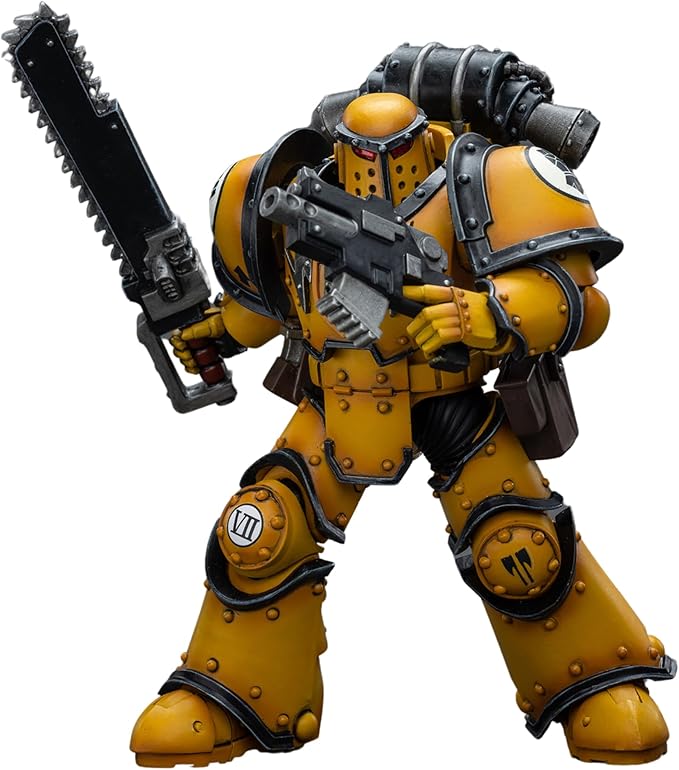 JOYTOY Warhammer 40,000 1/18 Action Figure Imperial Fists Legion MkIII Despoiler Squad Legion Despoiler with Chainsword Collection Model Christmas Birthday Gifts - Figurio