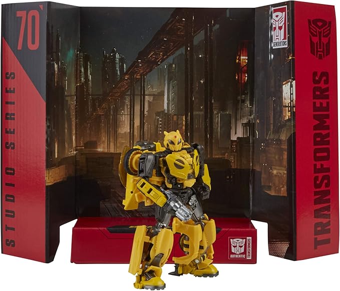 Transformers Toys Studio Series 70 Deluxe Class Bumblebee B-127 Action Figure - Ages 8 and Up, 4.5-inch, Yellow - Figurio