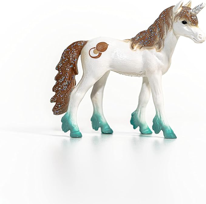 Schleich bayala, Unicorn Toys, Unicorn Gifts for Girls and Boys 5-12 years old, Coconut Unicorn Foal - Figurio