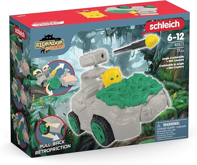 Schleich Jungle CrashMobile with Mini Creature - Figurio