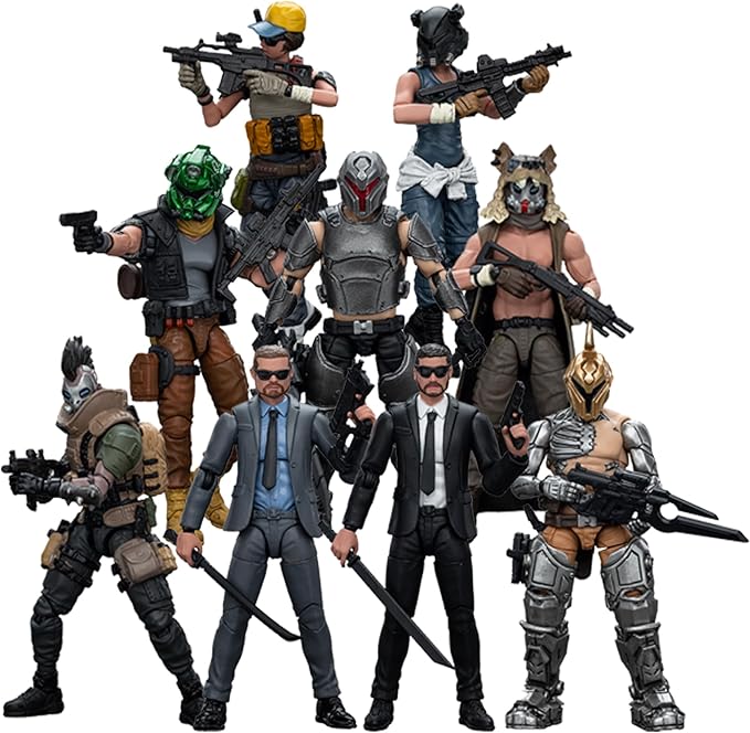 JOYTOY 1/18 Action Figures Army Builder Promotion Pack Figure 16-24 (Set of 9 Figures) Collection Models Birthday Gifts - Figurio