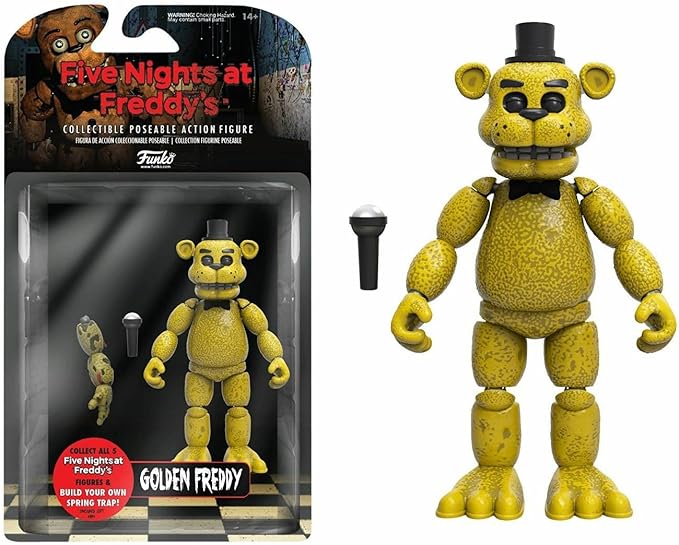 Funko Five Nights at Freddy's POP Articulated Golden Freddy Action Figure, Multicolor, 5.5 inches - Figurio