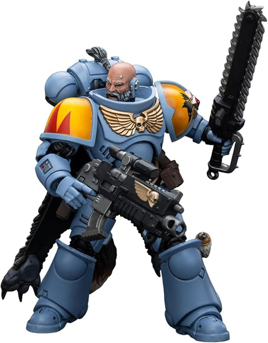 JOYTOY 1/18 Action Figure Warhammer 40,000 Space Marines Space Wolves Claw Pack Brother Gunnar 4.6inch Collectible Action Figures Kits - Figurio