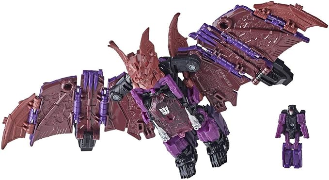 Transformers 2021 Modern Figure in Retro Packaging Decepticon Headmaster Mindwipe with Vorath - Figurio