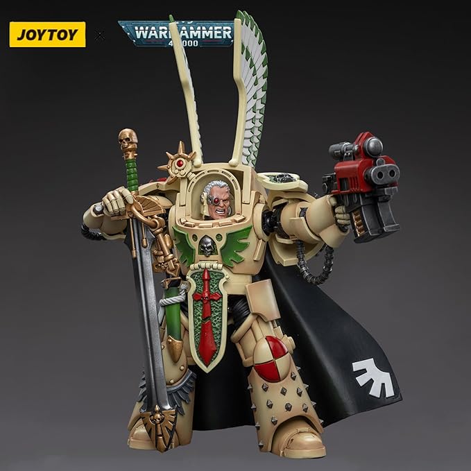 JOYTOY Warhammer 40,000 1/18 Action Figure Dark Angels Deathwing Strikemaster with Power Sword Collection Model Christmas Birthday Gifts - Figurio