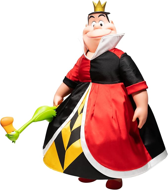 Super7 Supersize Disney Queen of Hearts - 20" Disney Action Figure with Fabric Clothing and Accessory Classic Disney Collectibles and Retro Toys - Figurio