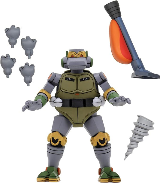 NECA 7" Teenage Mutant Ninja Turtles Cartoon The Mighty Metalhead Ultimate Action Figure - Figurio