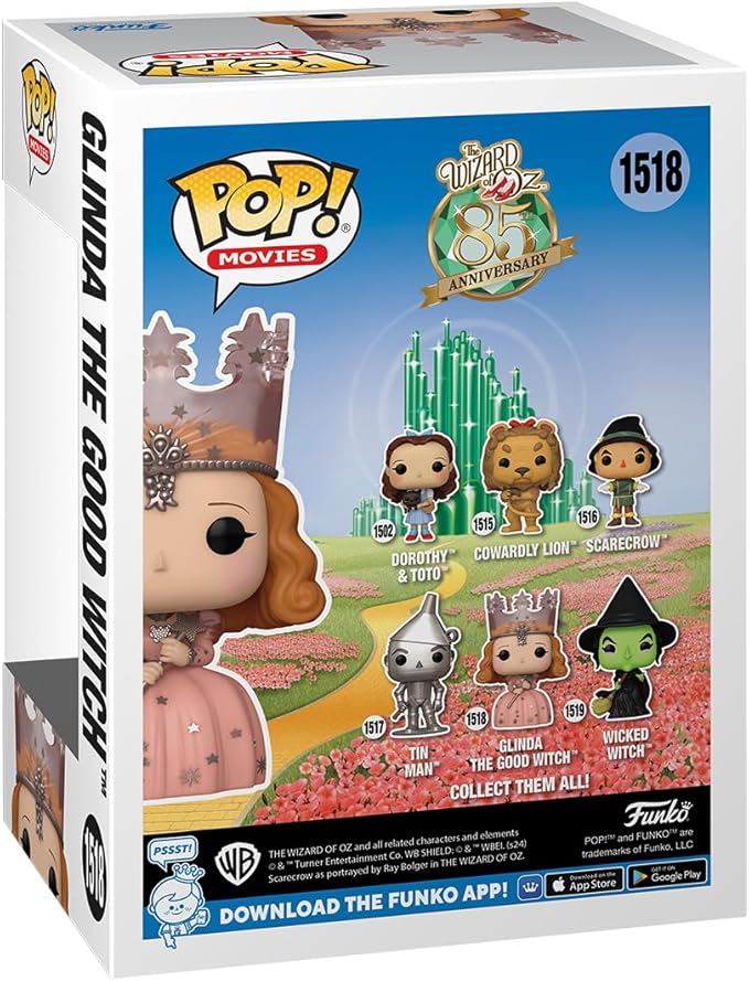 Funko Pop! Movies: The Wizard of Oz - 85th Anniversary, Glinda The Good Witch - Figurio