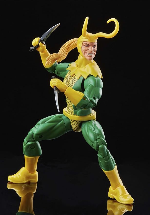 Marvel Legends Series Loki 6-inch Retro Packaging Action Figure Toy, 3 Accessories - Figurio