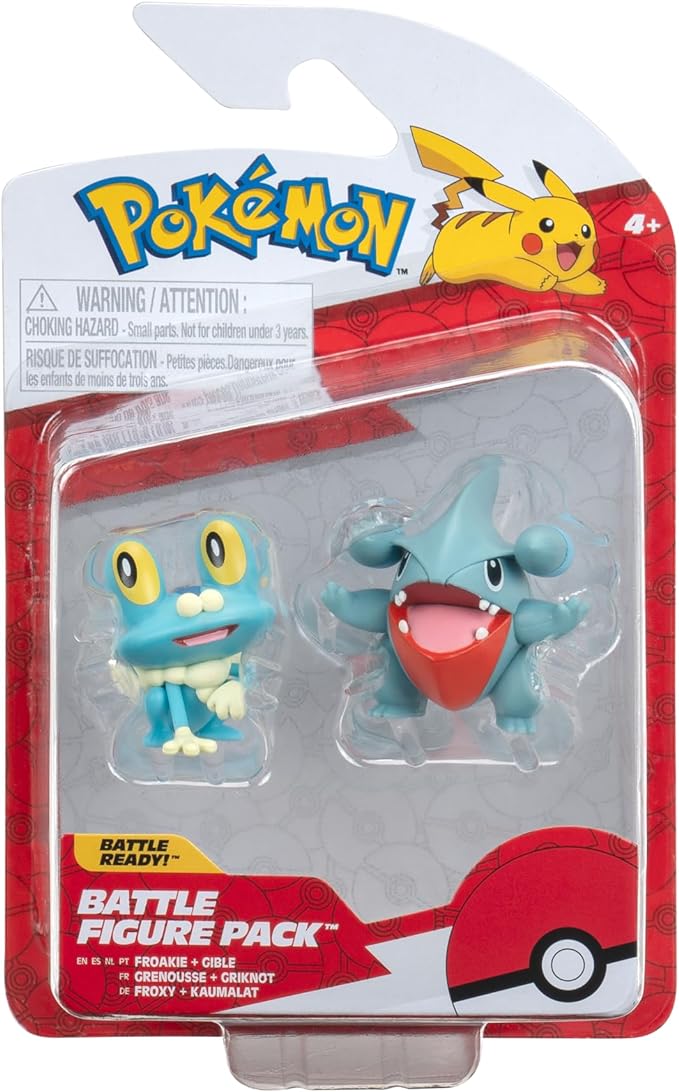 POKEMON BATTLE FIGURE GIBLE and FROAKIE - Figurio