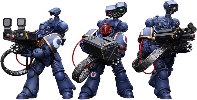 JOYTOY Warhammer 40K 1/18 Action Figure Ultramarines Desolation Marine 3PCS Collection Anime Model Gift (4-inch) - Figurio