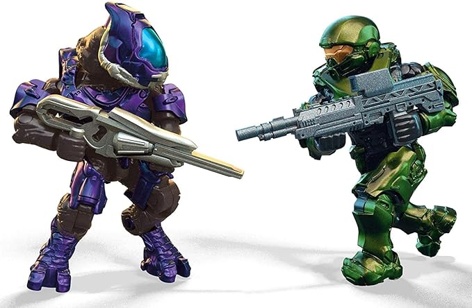 Mega Construx Halo Spartan-IV Team Battle Micro Action Figure Building Set - Figurio