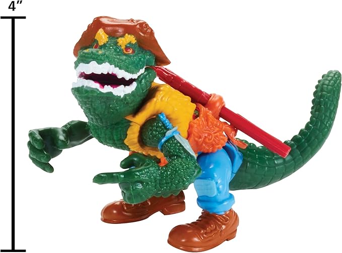 Teenage Mutant Ninja Turtles: 4” Original Classic Leatherhead Basic Figure by Playmates Toys - Figurio