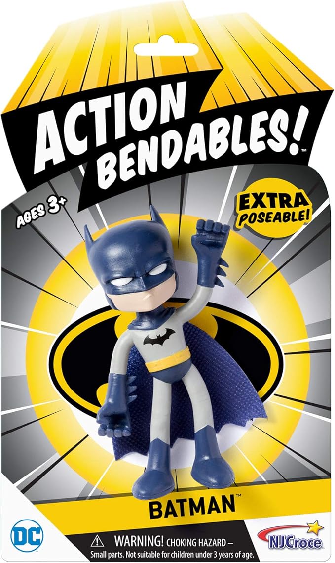 NJ Croce AB5001 Action Bendables Batman, Figure, 4" - Figurio