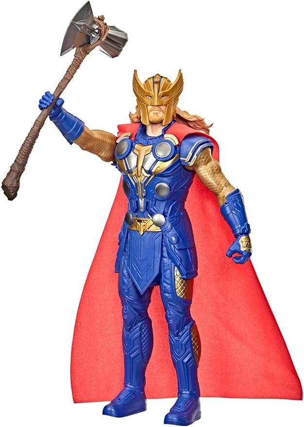 Marvel Studios’ Thor: Love and Thunder Stormbreaker Strike Thor Toy, 12-Inch-Scale Electronic Action Figure, Toys for Kids Ages 4 and Up - Figurio