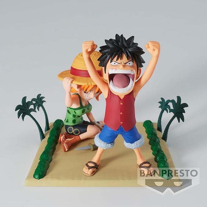 Banpresto - One Piece - Log Stories - Luffy & Nami, Bandai Spirits World Collectable Figure - Figurio