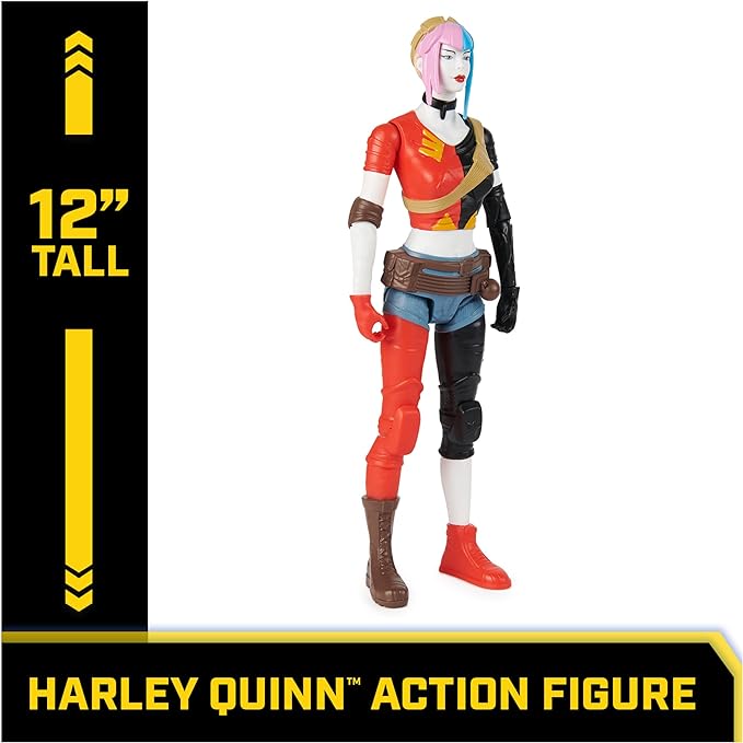 DC Comics, Harley Quinn Action Figure, 12-inch Super Hero Collectible Kids Toys for Boys and Girls, Ages 3+ - Figurio