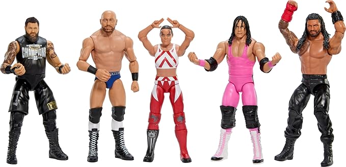 Mattel WWE Action Figure, 6-inch Collectible Roman Reigns with 10 Articulation Points & Life-Like Look - Figurio