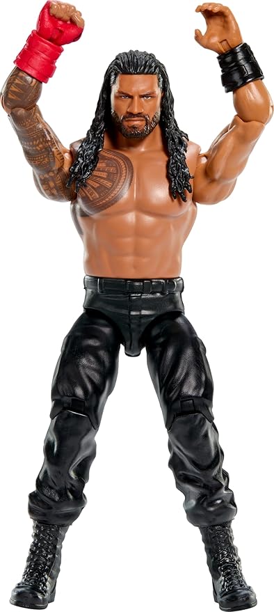 Mattel WWE Action Figure, 6-inch Collectible Roman Reigns with 10 Articulation Points & Life-Like Look - Figurio