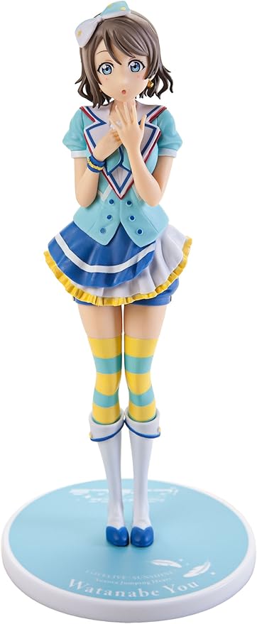 Sega Love Live! Sunshine!! Aozora Jumping Heart SPM Super Premium Figure You Watanabe, 8.6" - Figurio