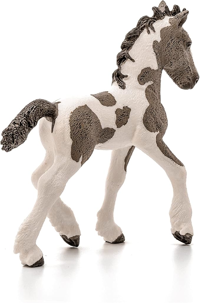 Schleich Farm World, Realistic Farm Animal Horse Toys for Kids and Toddlers, Tinker Foal Toy Figurine, Ages 3+ - Figurio