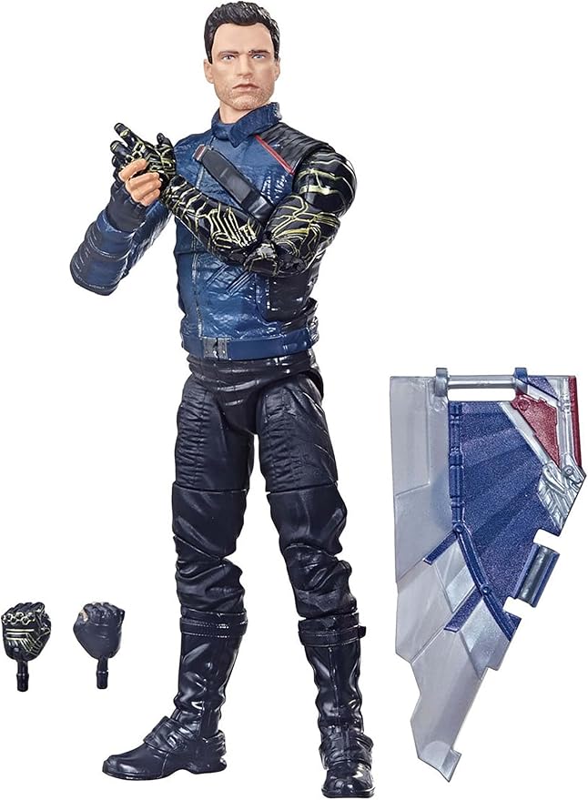 Marvel Legends Series Avengers 6-inch Action Figure Toy Winter Soldier, Premium Design and 2 Accessories, for Kids Age 4 and Up - Figurio