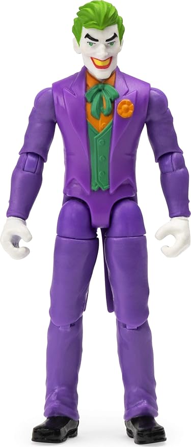 BATMAN 6056747, 4-Inch The Joker Action Figure with 3 Mystery Accessories, Mission 1, Multicolour - Figurio