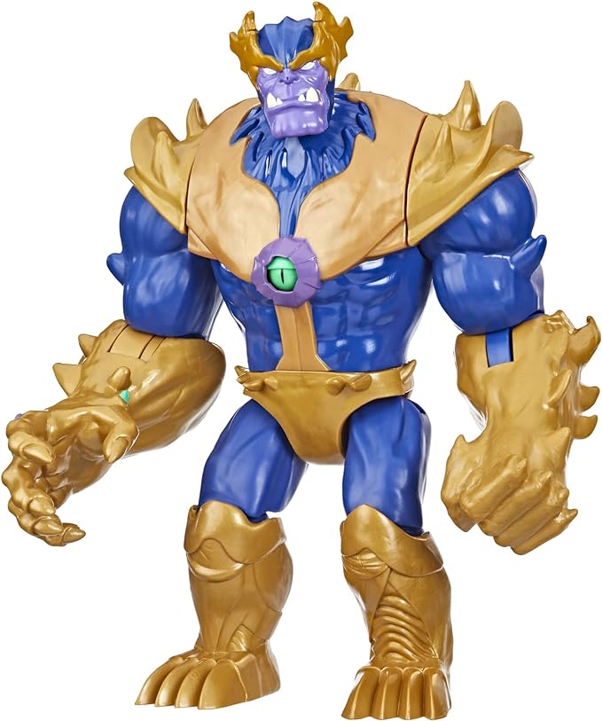 Marvel Avengers Mech Strike Monster Hunters Monster Punch Thanos Toy, 9-Inch-Scale Deluxe Action Figure, Toys for Kids Ages 4 and Up - Figurio